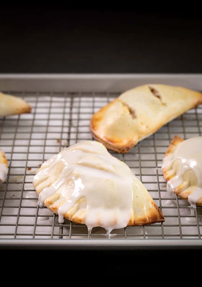 These gluten free mini apple pies are just like McDonald's or Hostess fruit pies, but baked and not fried, with a warm chunky apple filling. 