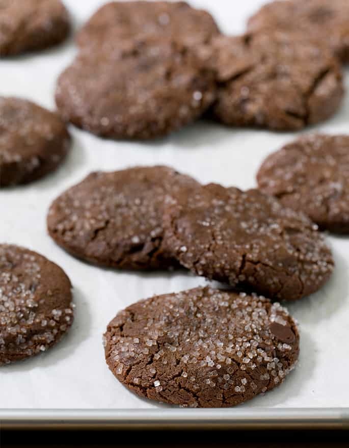 These chewy ginger molasses cookies, made with plenty of warm spices plus melted chocolate and cocoa powder, are really something special. They might just be your next "signature" cookie!