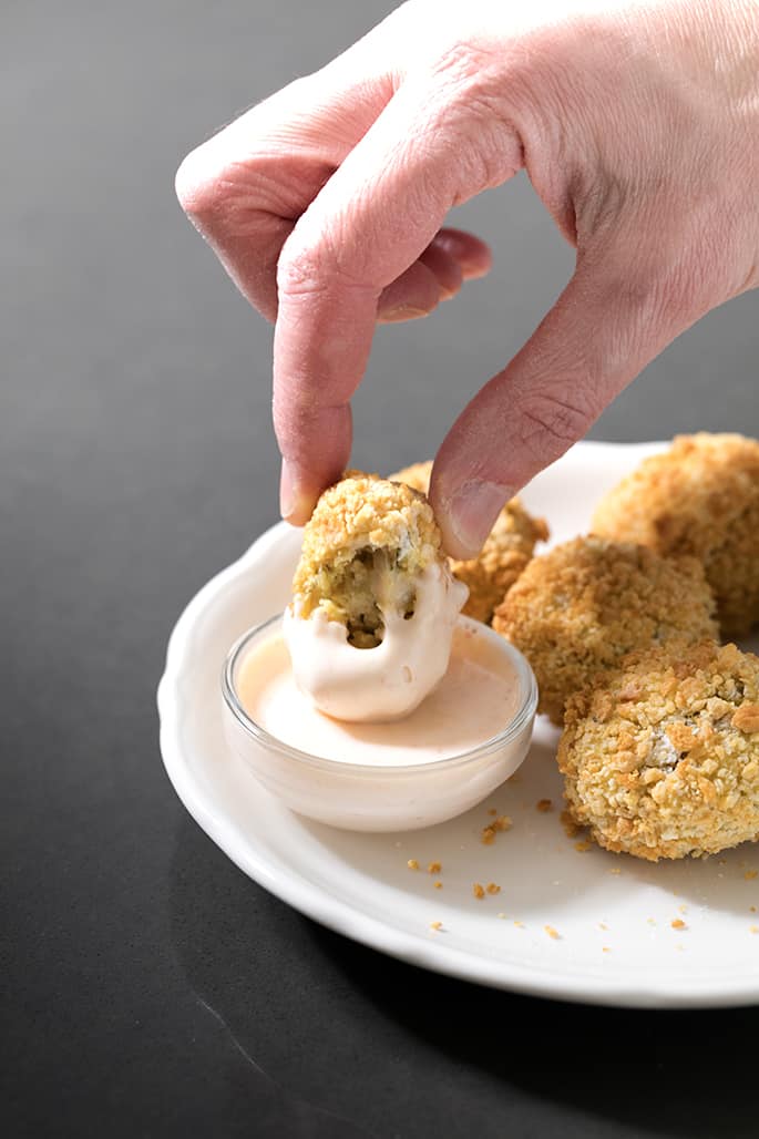 These Air Fryer chicken nuggets really are super crispy but made with almost no oil and in just minutes. If you're wondering how to use this new fun appliance, they're a great place to start!