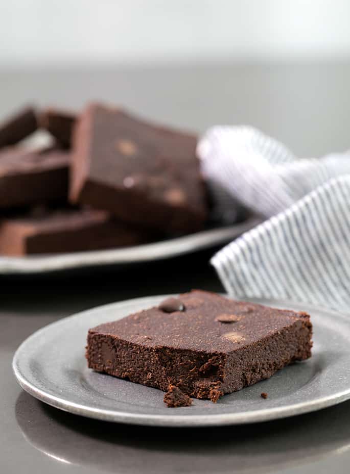 These coconut flour brownies are made with coconut sugar, unsweetened chocolate and plenty of cocoa powder for a rich, fudgy brownie—without too many eggs. They'll never guess it's actually healthy!