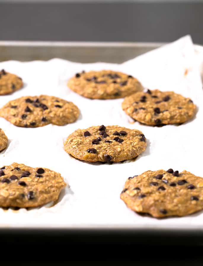 These lightly sweet protein cookies are the perfect breakfast or on-the-go snack that keeps you full but doesn't weigh you down! They're even Weight-Watchers friendly.