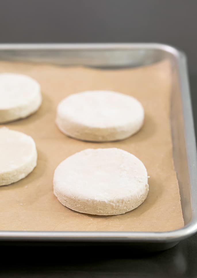 These gluten free vegan biscuits are made with just the right balance of vegan butter and shortening. They're light and flaky, and they even taste buttery. You just have to try them!