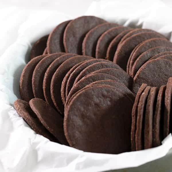 gluten free chocolate wafer cookies