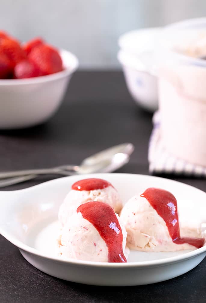 Homemade Strawberry Ice Cream Recipe - Mama Cheaps®