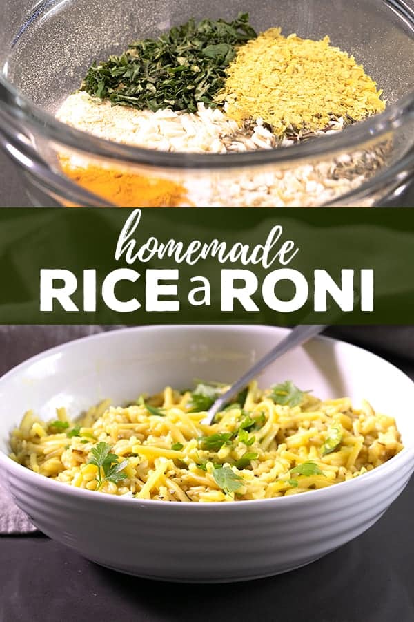 Make your own gluten free rice a roni dish with all the right flavors, and make a great meal tonight in no time at all. Add some protein, or leave it plain. #ricearoni #homemade #dinnertonight #glutenfree #gf