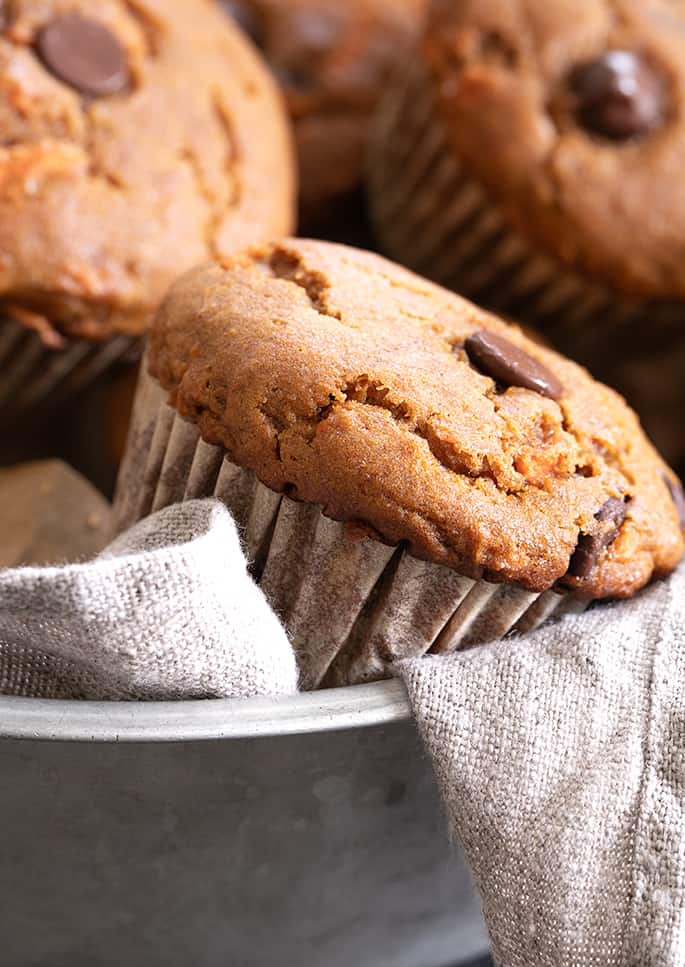 Ease into the baking season with gluten free pumpkin carrot cupcakes, packed with tons of shredded carrots, a cup of pumpkin puree, and plenty of warm spices.