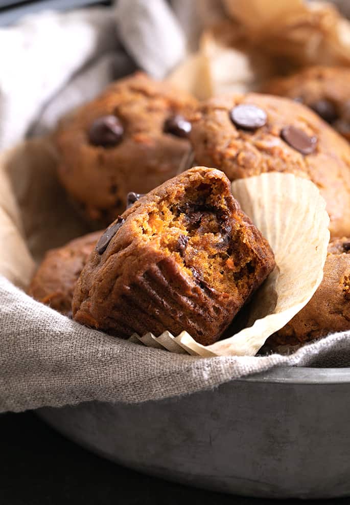 Ease into the baking season with gluten free pumpkin carrot cupcakes, packed with tons of shredded carrots, a cup of pumpkin puree, and plenty of warm spices.