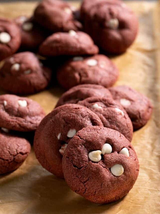 Gluten Free Red Velvet Chocolate Chip Cookies for Valentine’s Day