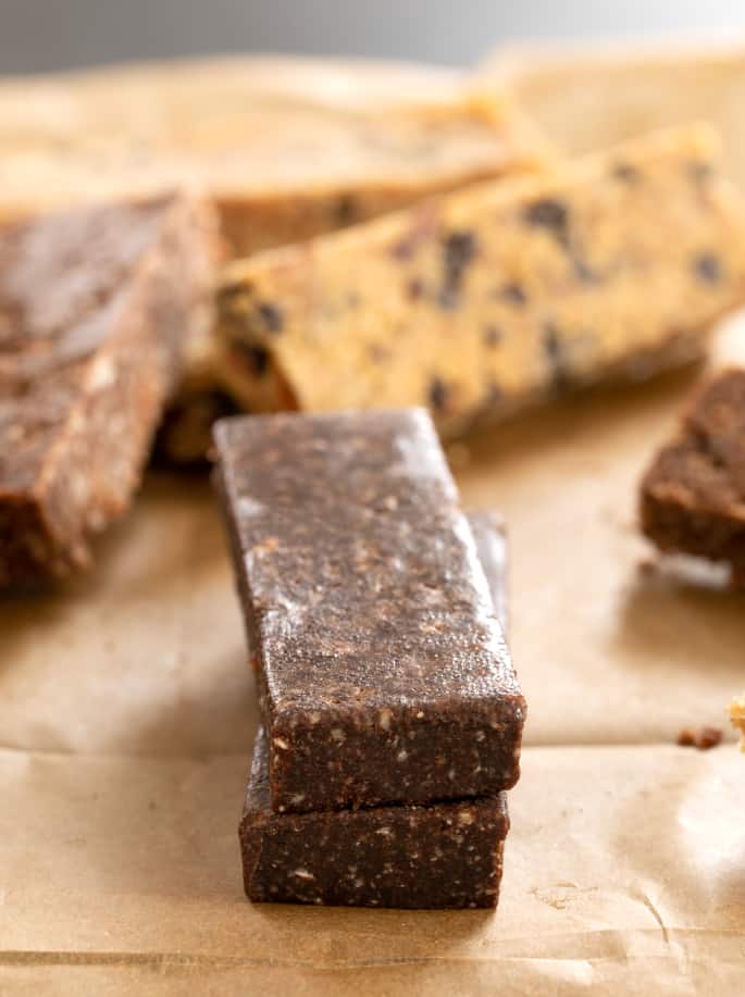 This master Larabar recipe is the secret to making your favorite bars at home with whatever flavors you like, in just minutes. The perfect gluten free snacks!