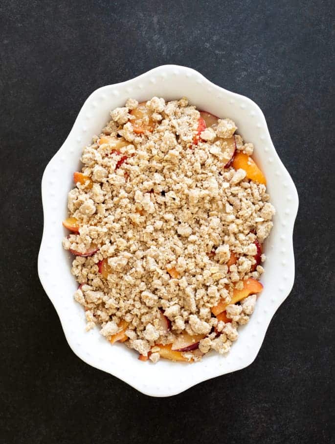 Turn your favorite fruit of the season into a show-stopping dessert with this master gluten free crumble recipe.