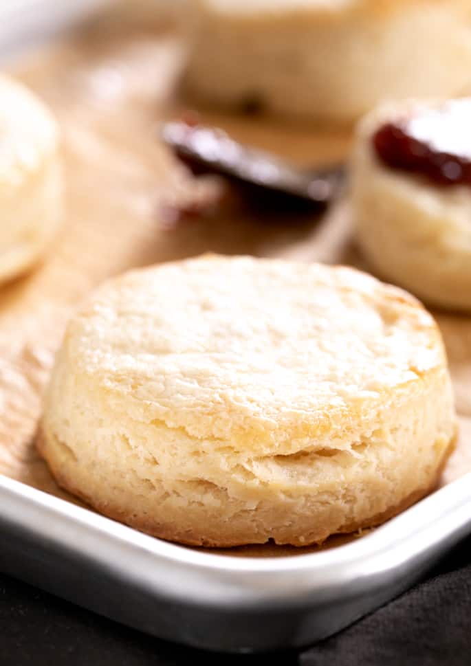 Light, flaky and extra tender, this recipe for gluten free cream cheese buttermilk biscuits is the foolproof formula for biscuits you've been looking for.