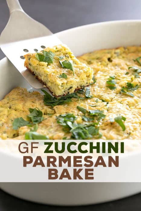 Gluten Free Zucchini Parmesan Squares