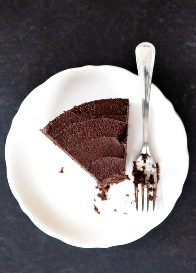 A moist and tender Paleo chocolate cake that's rich in chocolate flavor, but not too sweet. Layer it with a deep chocolate frosting, and let's celebrate!