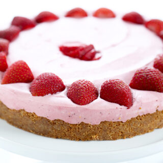 Gluten Free Strawberry Cheesecake