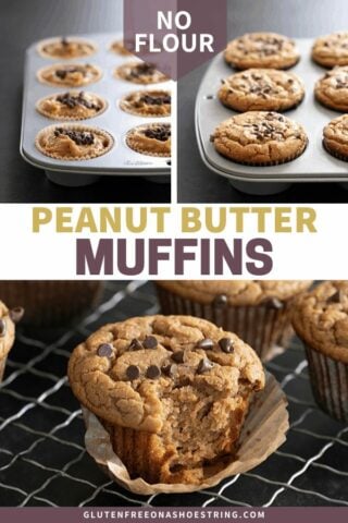 Flourless Peanut Butter Muffins | Absolutely No Flour Needed