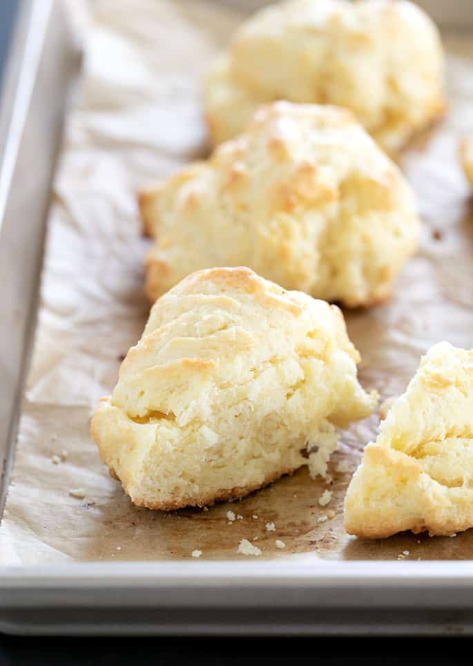 Crisp outside, fluffy inside, these gluten free cream biscuits are ready in 20 minutes flat.