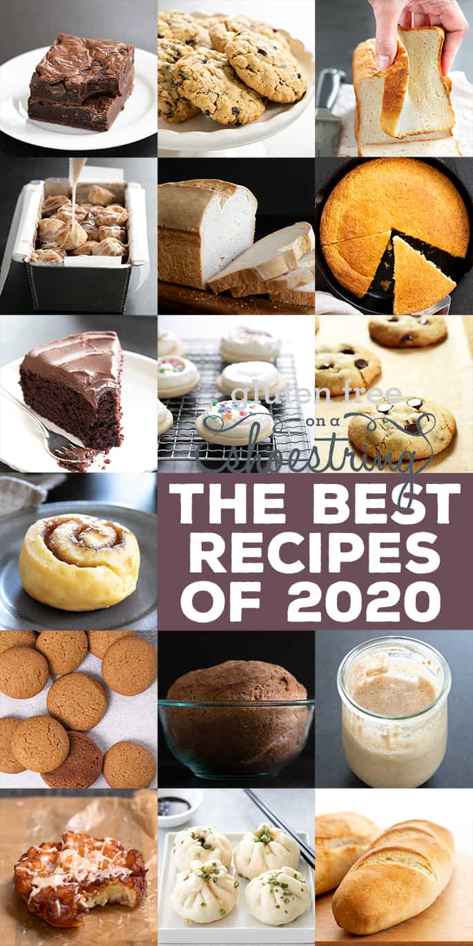 Best Recipes of 2020 full collage with 16 small images of best recipes