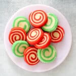 gluten free celebration pinwheel cookies