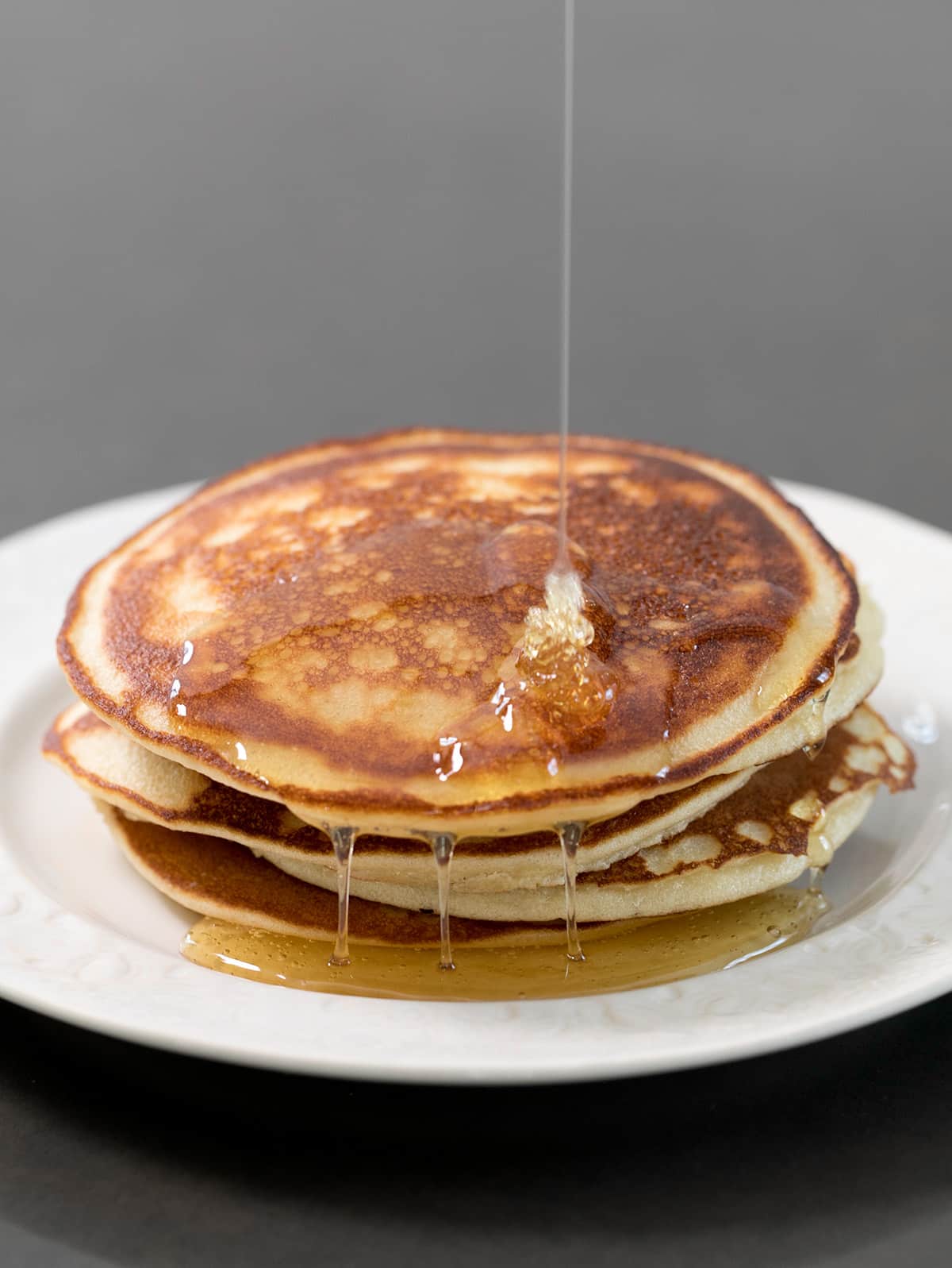 stack of 4 almond flour Paleo pancakes