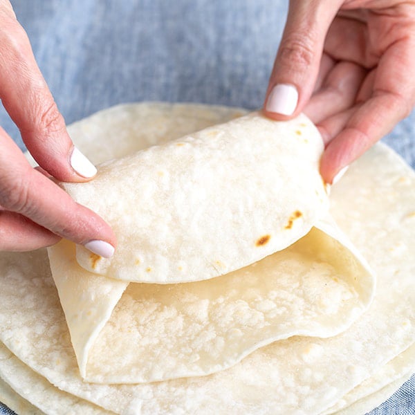 gluten free tortillas hands folding