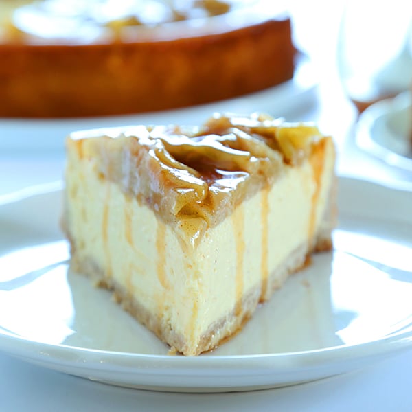 gluten free apple cinnamon cheesecake