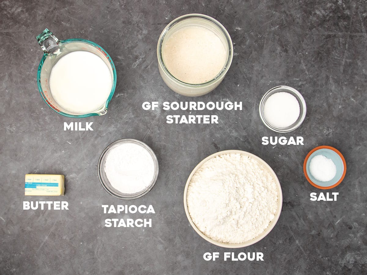 Ingredients required to make the recipe prepared on the counter.