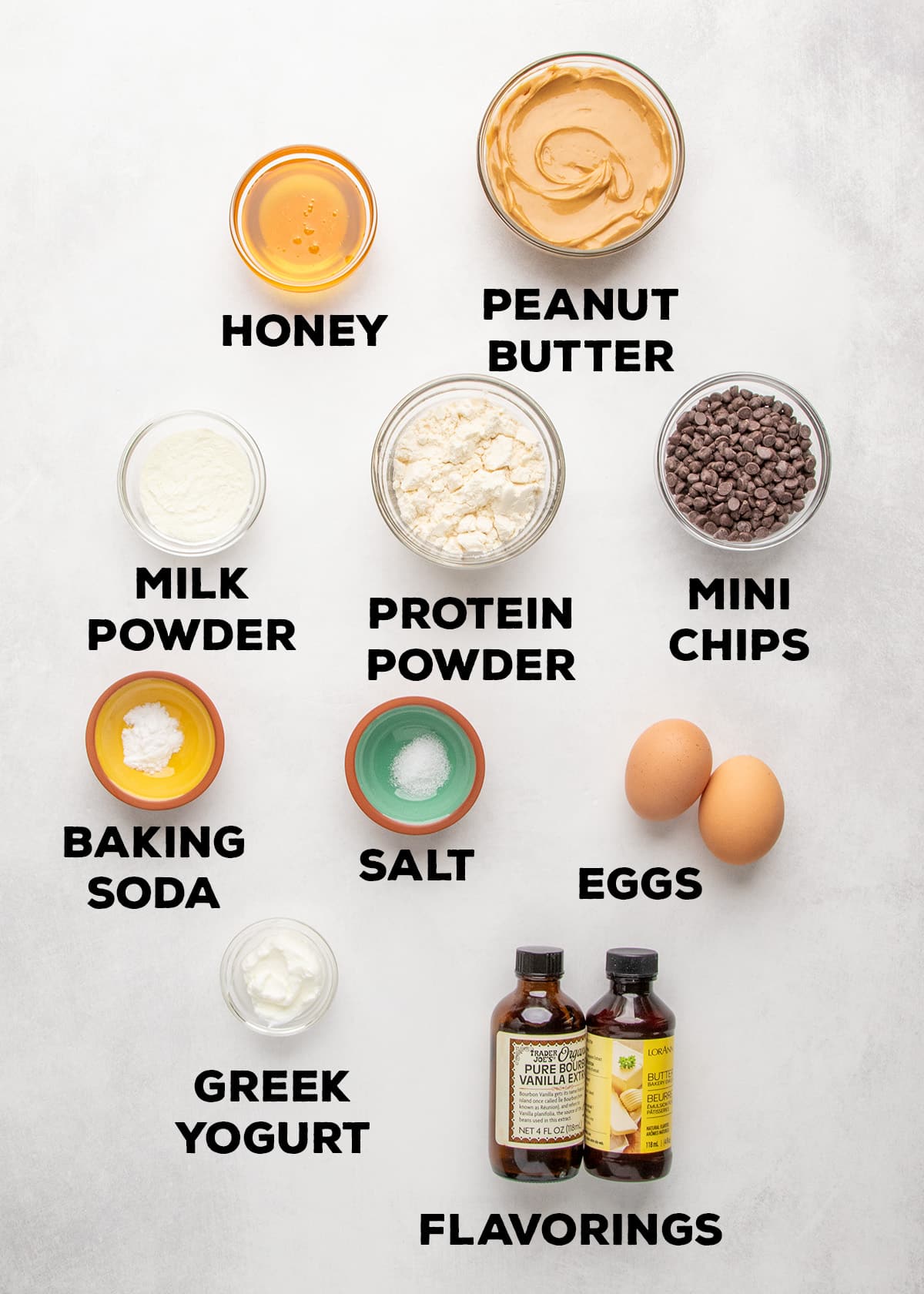 Peanut butter protein cookies (10 g each)
